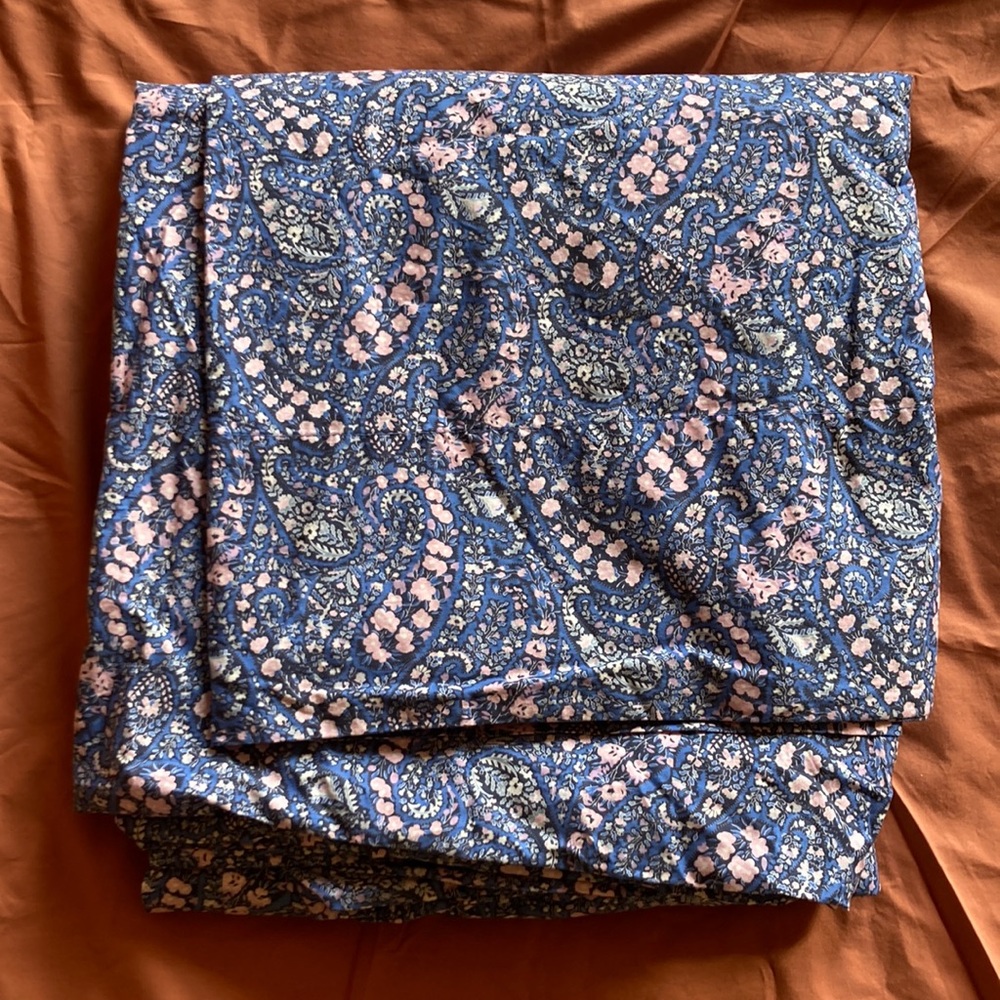 Liberty of London x J. Crew queen flat sheet